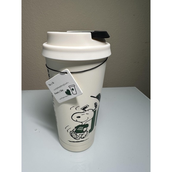 2025 PEANUTS X STARBUCKS Joe Kind Stainless Steel Tumbler 16oz Snoopy Woodstock - Picture 6 of 11